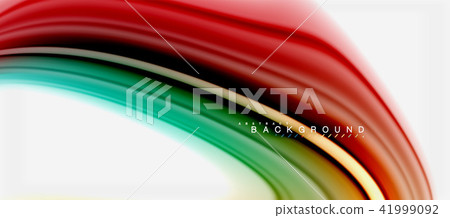 Rainbow fluid colors abstract background twisted liquid design, colorful marble or plastic wavy Rainbow fluid colors abstract background twisted liquid design, colorful marble or plastic wavy 41999092