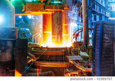 Electroarc furnace at metallurgical plant 41999707