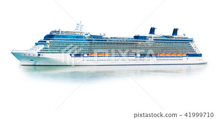 Big cruise ship liner ferry isolated on white Big cruise ship liner ferry isolated on white 41999710