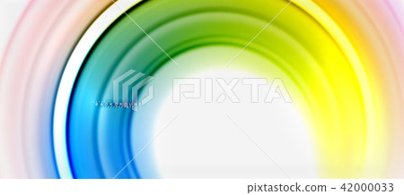 Rainbow fluid color line abstract background - swirl and circles, twisted liquid colours design Rainbow fluid color line abstract background - swirl and circles, twisted liquid colours design 42000033
