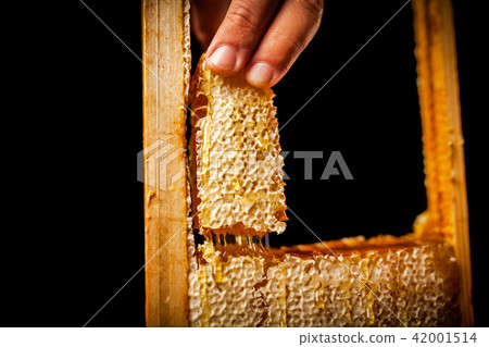 Honeycomb in a wooden frame 42001514