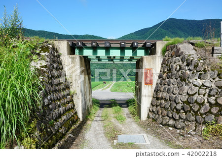 Very small bridge Bridge Road plate Garuda 1 consecutive Otorai line Omachi city Near Inairo station 42002218