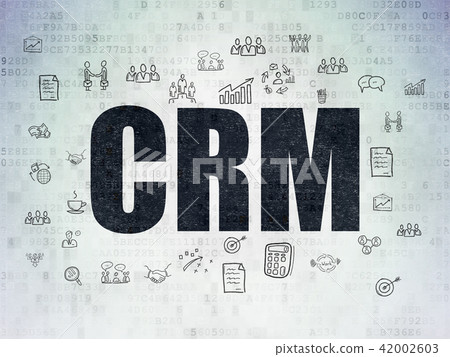 Business concept: CRM on Digital Data Paper background Business concept: CRM on Digital Data Paper background 42002603