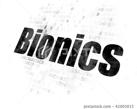 Science concept: Bionics on Digital background Science concept: Bionics on Digital background 42003015