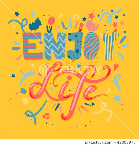 Enjoy Life Lettering 42003973