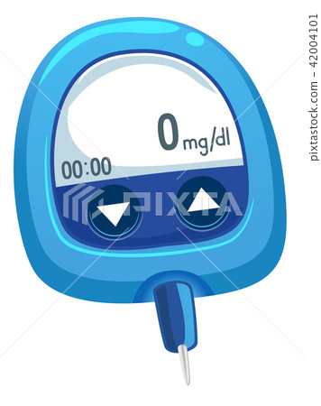 Blood Glucose Meter Illustration Blood Glucose Meter Illustration 42004101