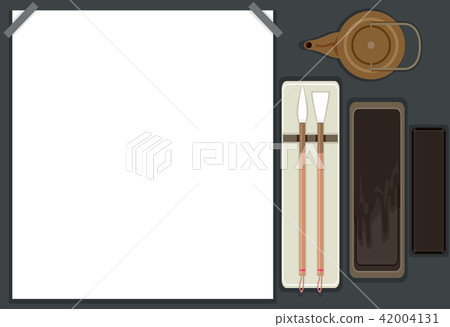 Japanese Calligraphy Frame Illustration 42004131