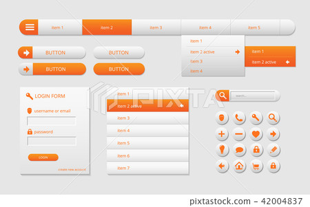 modern web ui elements modern web ui elements 42004837