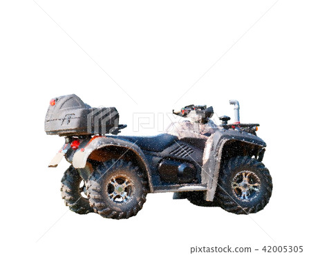 Quad bike. Isolated on white background. Vector  42005305