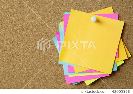 collection of colorful variety post it.  42005558