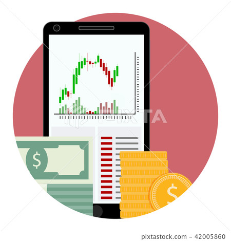 Stock financial market icon Stock financial market icon 42005860