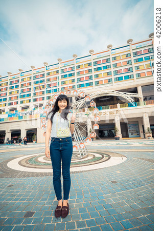 亞洲台灣台中后里麗寶購物中心福容飯店女人女子女孩肖像人像 42006218