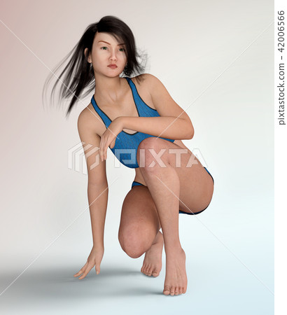 Sexy female underwear model 42006566