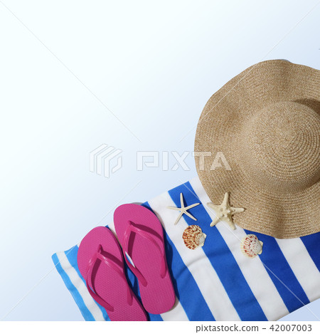 Banner Frame With Summer Background Stock Photo 42007003 Pixta
