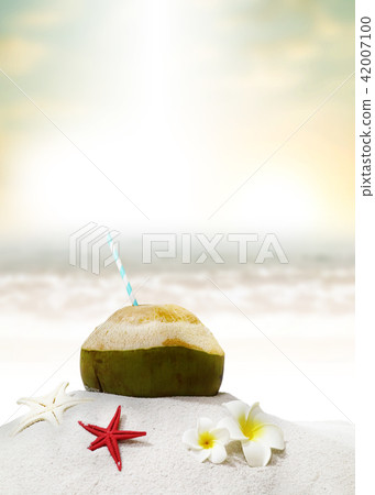 Banner Frame With Summer Background Stock Photo 42007100 Pixta