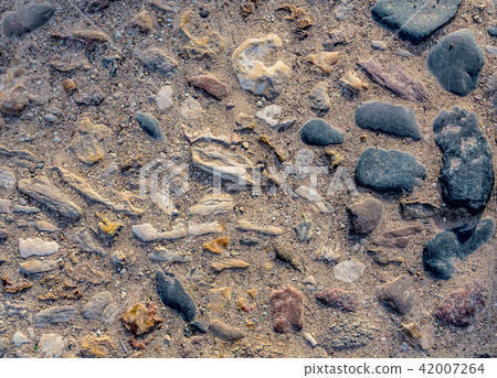 An old paving roadway. 42007264