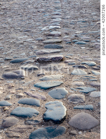 An old paving roadway. 42007266