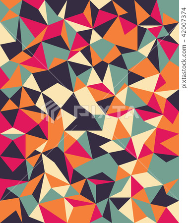 Seamless Vector Background from cells, triangles 42007374