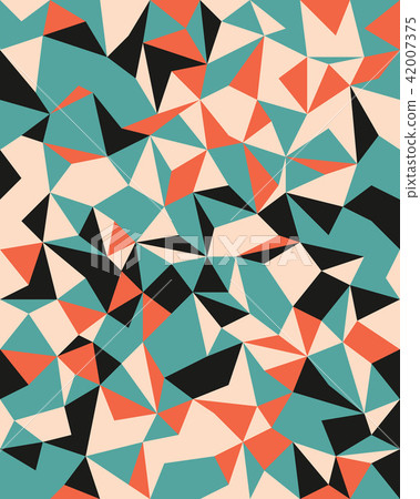 Seamless Vector Background from cells, triangles 42007375