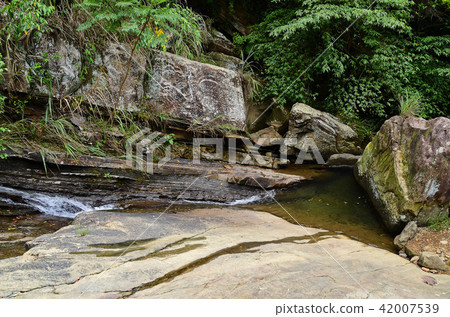 暖東峽谷 滑瀑 瀑布 基隆 溪谷 台灣 夏季 Nuandong Valley waterfall 42007539