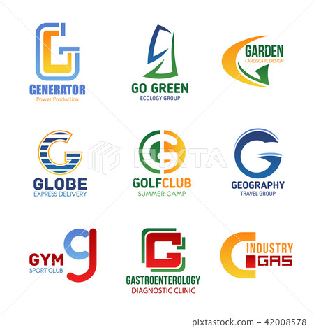 Vector letter G icons for corporate identity Vector letter G icons for corporate identity 42008578