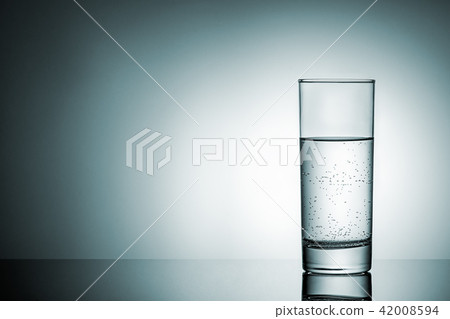 Glass of water with reflection 42008594