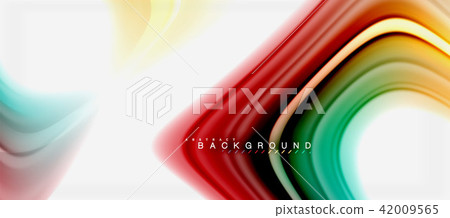 Rainbow fluid colors abstract background twisted liquid design, colorful marble or plastic wavy Rainbow fluid colors abstract background twisted liquid design, colorful marble or plastic wavy 42009565