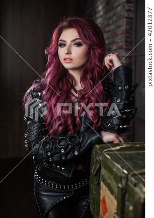 redhead adult girl biker redhead adult girl biker 42012877