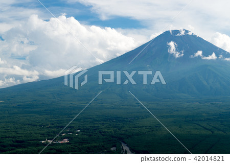 Fuji in the summer seen from Tenjozan Fuji in the summer seen from Tenjozan 42014821