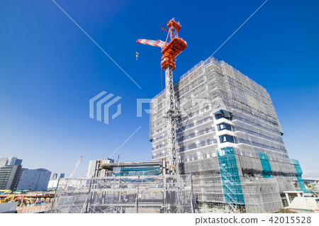 Large scale construction site of condominium / building 42015528