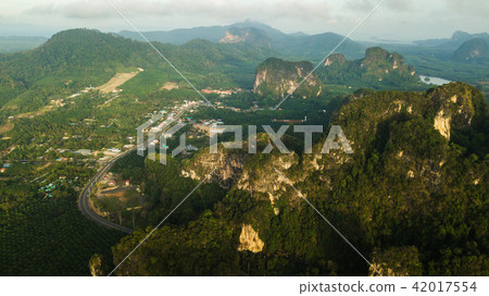aerial view landscape of  Mountain in Thailand 42017554