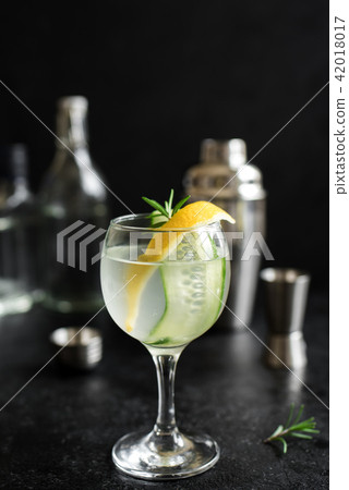 Gin fizz cocktail 42018017