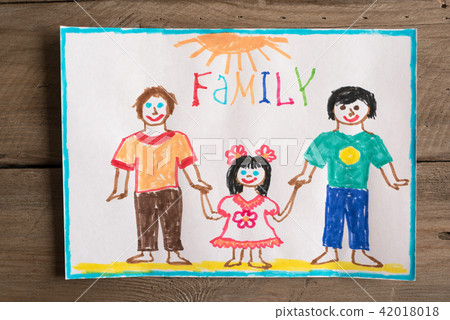 LGBT family drawing 42018018