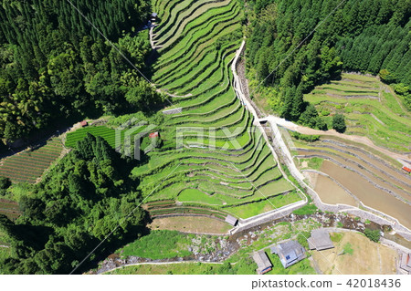 Masonry rice terrace (Yamebushi Hoshino village) It is said that in 2018 rice can not be planted due to heavy rainfall damage. Due to waterway breakage. Masonry rice terrace (Yamebushi Hoshino village) It is said that in 2018 rice can not be planted due to heavy rainfall damage. Due to waterway breakage. 42018436