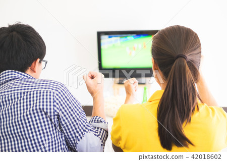 friendship, sports and entertainment concept - happy male friend 42018602