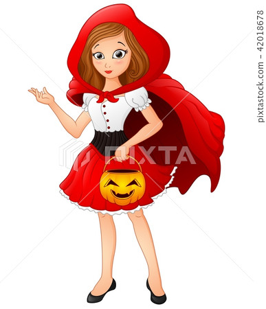 Vector illustration of little red riding hood Vector illustration of little red riding hood 42018678