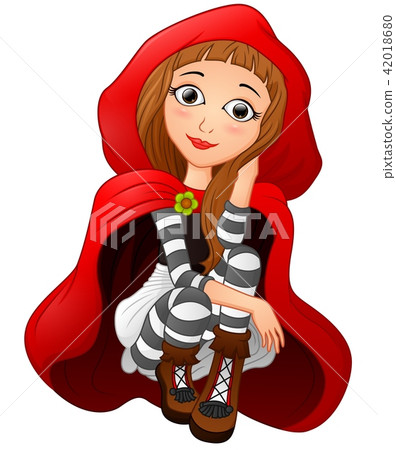 Vector illustration of little red riding hood Vector illustration of little red riding hood 42018680