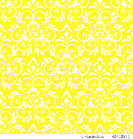 Floral pattern. Vintage wallpaper in the Baroque  42018831