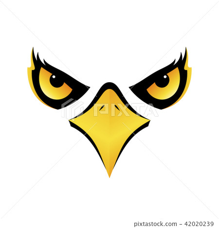 eagle head on white background vector icon eagle head on white background vector icon 42020239