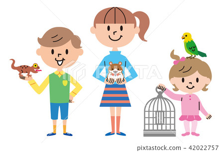 Child pet illustration Child pet illustration 42022757