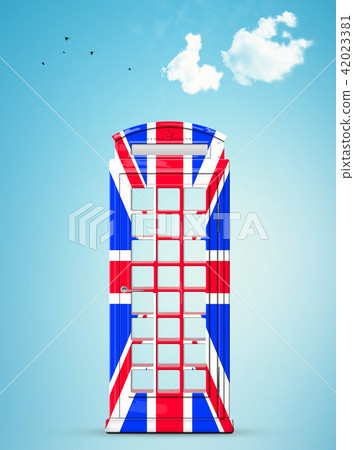 British telephone box in the style of the British British telephone box in the style of the British 42023381