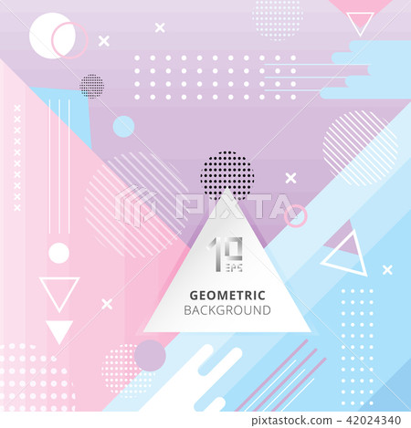 Abstract trendy geometric flat pattern pastel Abstract trendy geometric flat pattern pastel 42024340