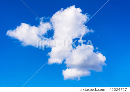 Idyllic blue cloudy sky background 42024727