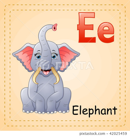 Animals alphabet: E is for Elephants 42025459