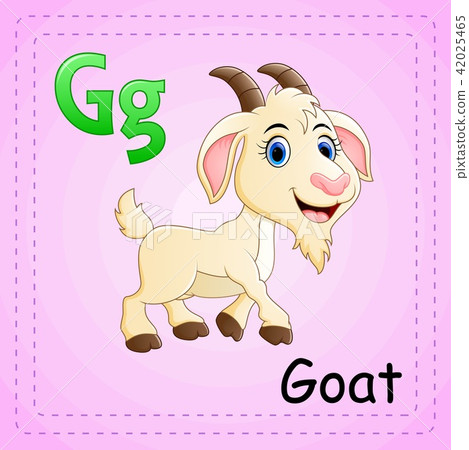 Animals alphabet: G is for Goat  42025465