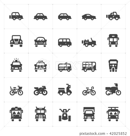 vehicle and transport filled icon style 42025852