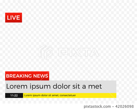 Breaking News Meme Background Stock Illustration