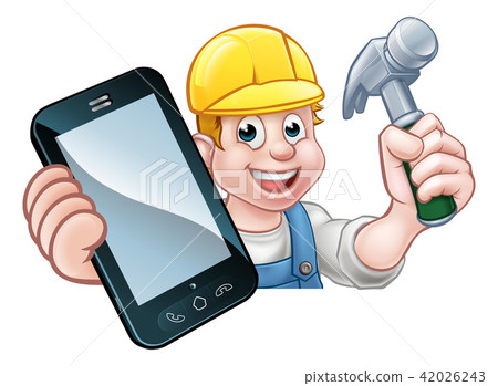 Carpenter Handyman Phone Concept Carpenter Handyman Phone Concept 42026243