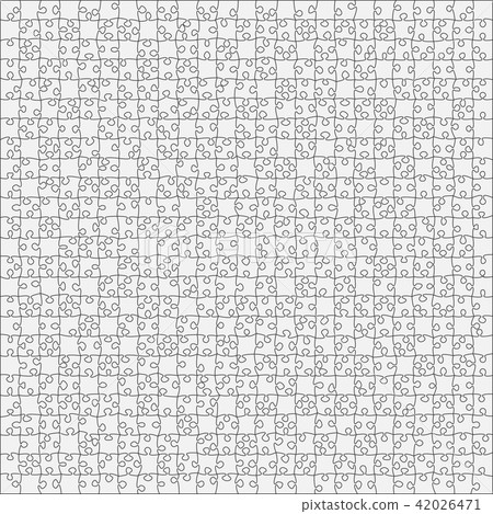 625 Grey Outline Background. Jigsaw Puzzle Banner. 625 Grey Outline Background. Jigsaw Puzzle Banner. 42026471