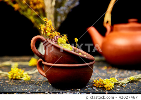 Cup of herbal tea Cup of herbal tea 42027467